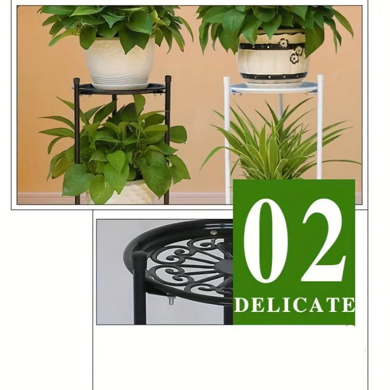 Two-Tier Metal Plant Stand