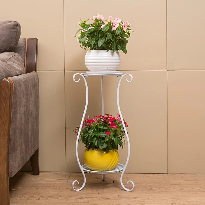 Two-Tier Metal Plant Stand