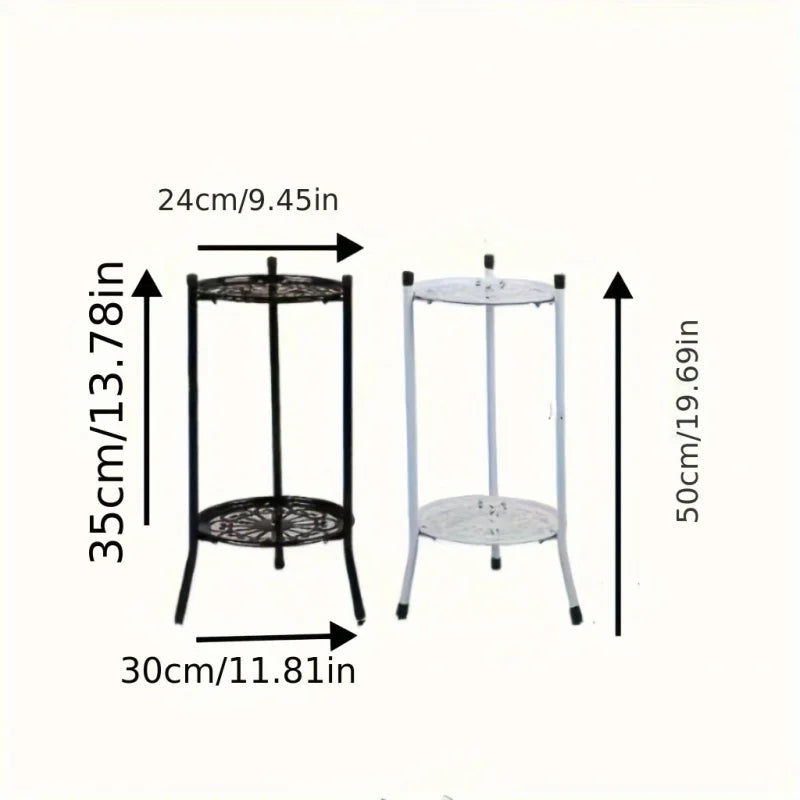 Two-Tier Metal Plant Stand