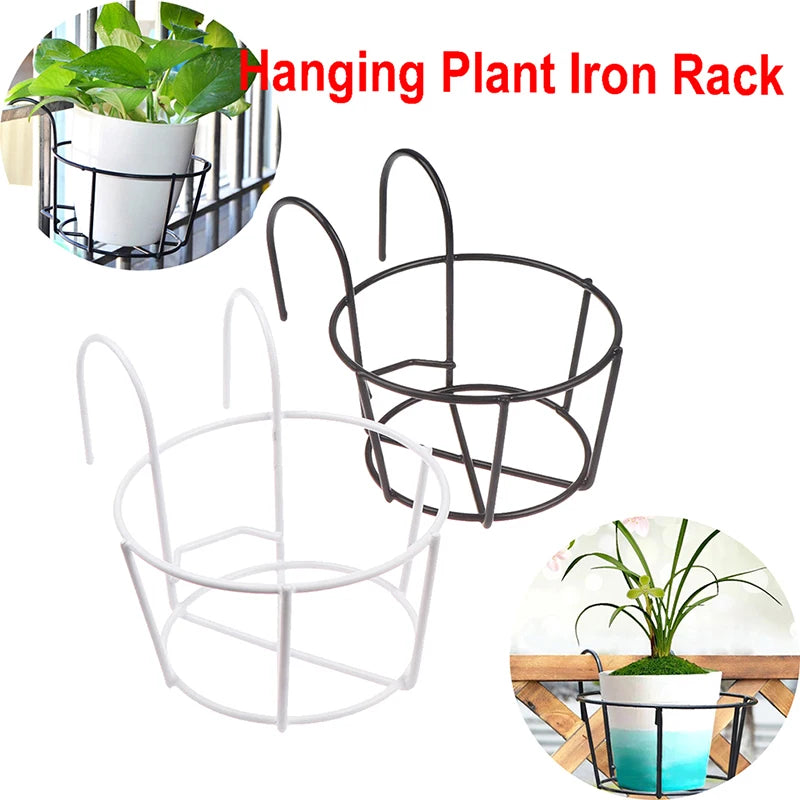 Hanging Iron Flower Pot Rack