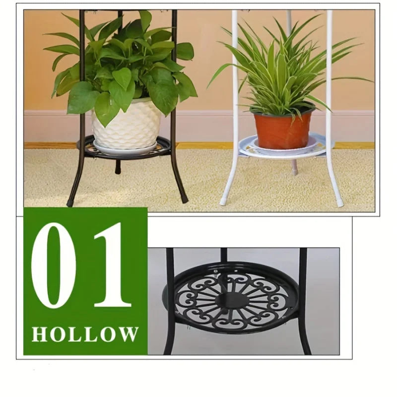 Two-Tier Metal Plant Stand