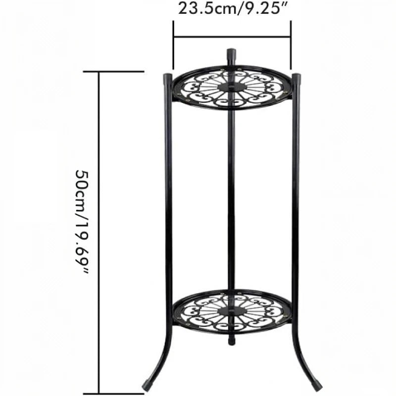 Two-Tier Metal Plant Stand