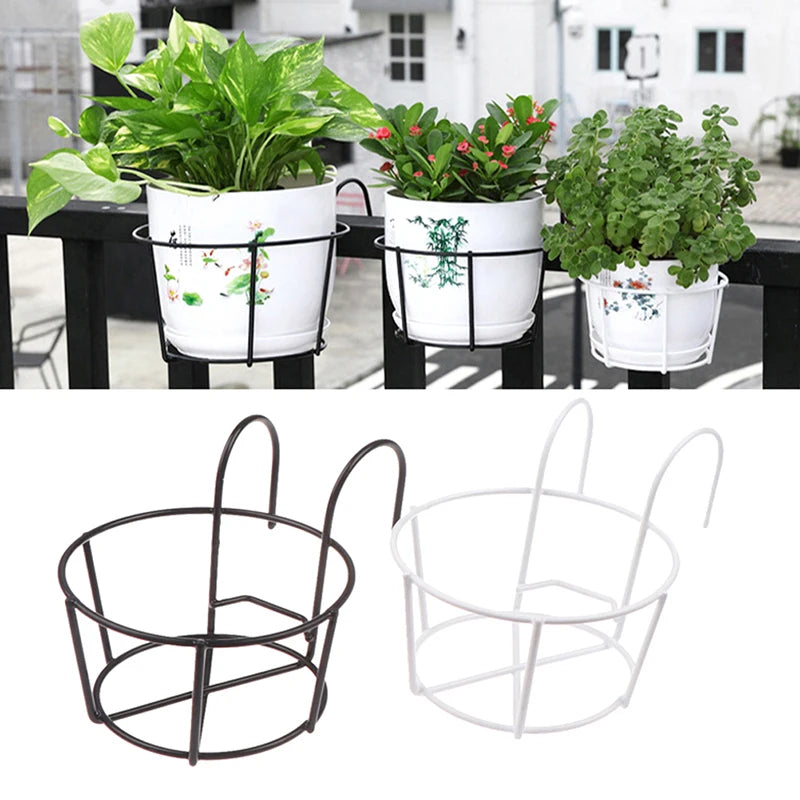 Hanging Iron Flower Pot Rack