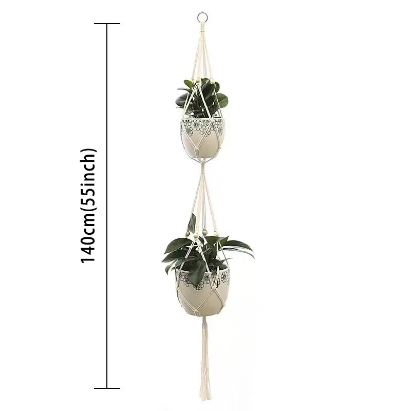Macrame Hanging Flower Holder