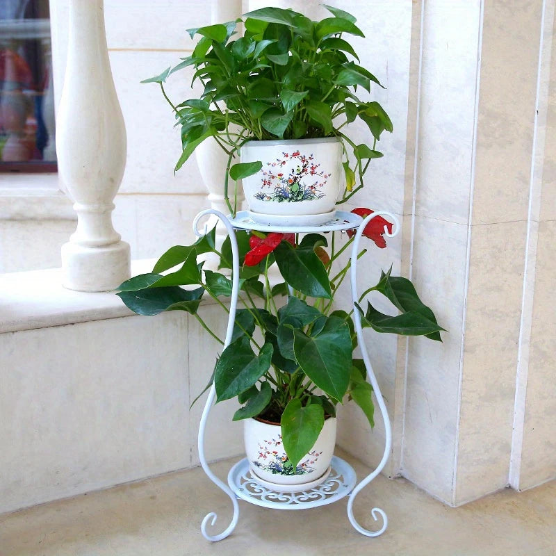 Two-Tier Metal Plant Stand