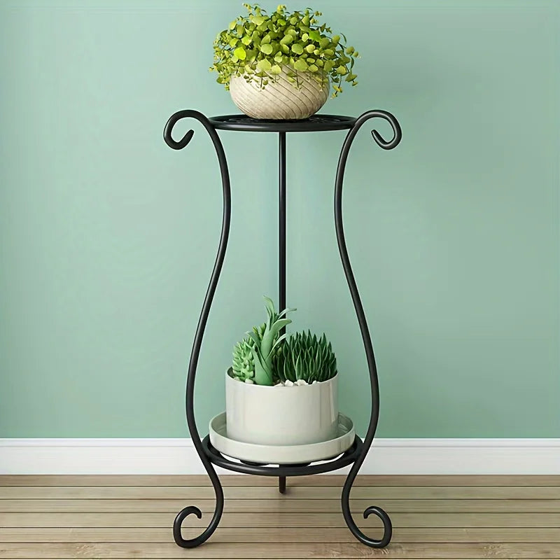 Two-Tier Metal Plant Stand