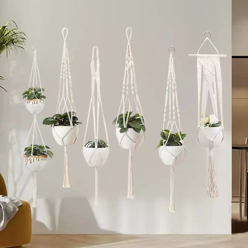 Macrame Hanging Flower Holder