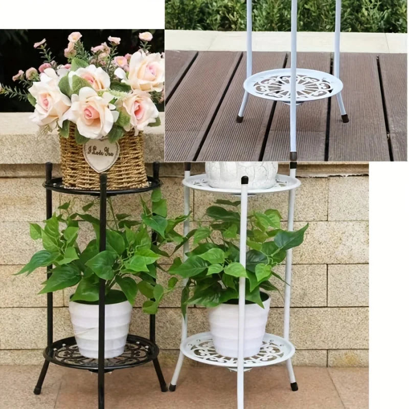 Two-Tier Metal Plant Stand