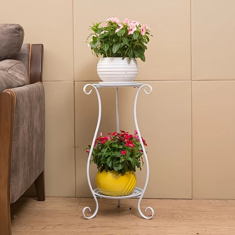 Two-Tier Metal Plant Stand